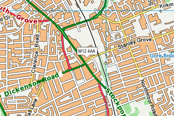 M12 4AA map - OS VectorMap District (Ordnance Survey) M12 4AA map - OS VectorMap District (Ordnance Survey)