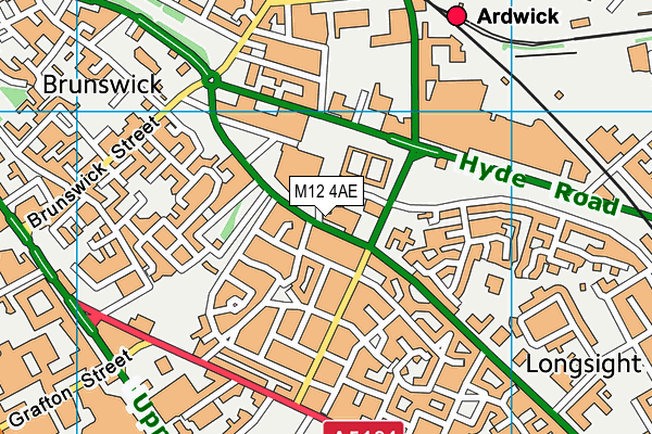M12 4AE map - OS VectorMap District (Ordnance Survey) M12 4AE map - OS VectorMap District (Ordnance Survey)