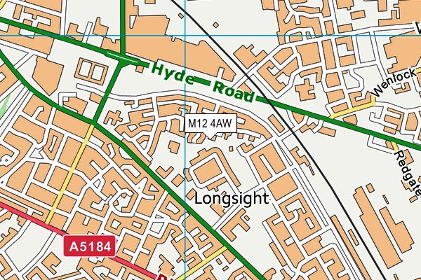 M12 4AW map - OS VectorMap District (Ordnance Survey) M12 4AW map - OS VectorMap District (Ordnance Survey)