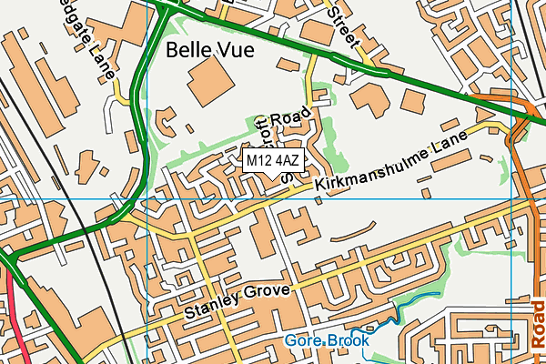 M12 4AZ map - OS VectorMap District (Ordnance Survey) M12 4AZ map - OS VectorMap District (Ordnance Survey)
