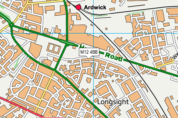 M12 4BB map - OS VectorMap District (Ordnance Survey) M12 4BB map - OS VectorMap District (Ordnance Survey)