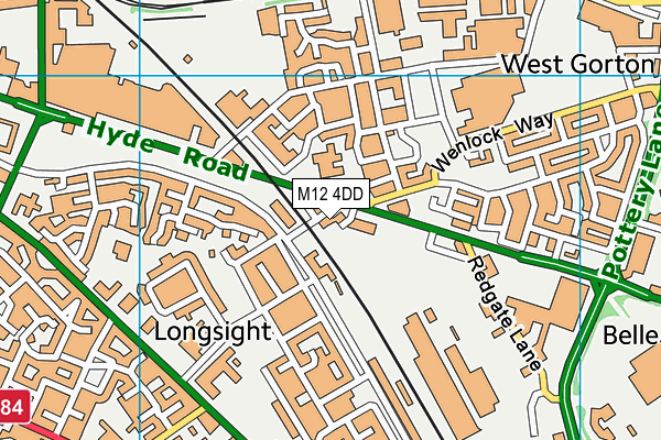 M12 4DD map - OS VectorMap District (Ordnance Survey) M12 4DD map - OS VectorMap District (Ordnance Survey)