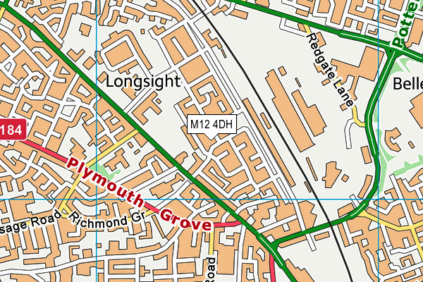 M12 4DH map - OS VectorMap District (Ordnance Survey) M12 4DH map - OS VectorMap District (Ordnance Survey)