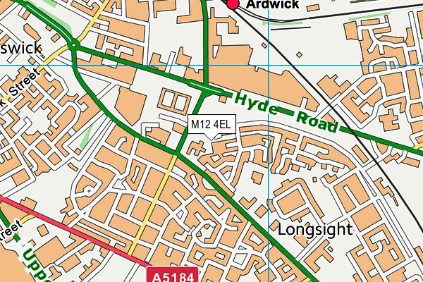 M12 4EL map - OS VectorMap District (Ordnance Survey) M12 4EL map - OS VectorMap District (Ordnance Survey)