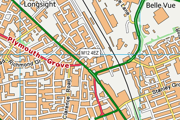 M12 4EZ map - OS VectorMap District (Ordnance Survey) M12 4EZ map - OS VectorMap District (Ordnance Survey)