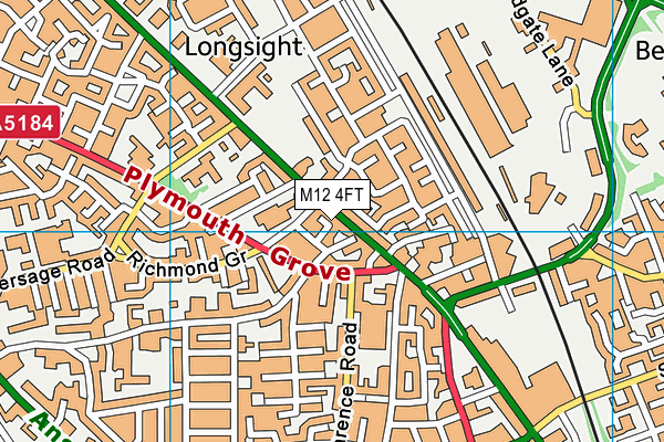 M12 4FT map - OS VectorMap District (Ordnance Survey) M12 4FT map - OS VectorMap District (Ordnance Survey)