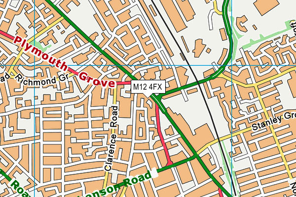 M12 4FX map - OS VectorMap District (Ordnance Survey) M12 4FX map - OS VectorMap District (Ordnance Survey)