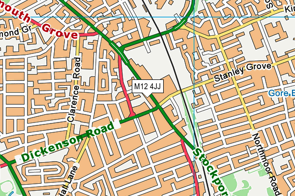 M12 4JJ map - OS VectorMap District (Ordnance Survey) M12 4JJ map - OS VectorMap District (Ordnance Survey)