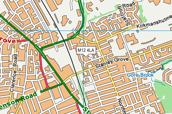 M12 4LA map - OS VectorMap District (Ordnance Survey) M12 4LA map - OS VectorMap District (Ordnance Survey)
