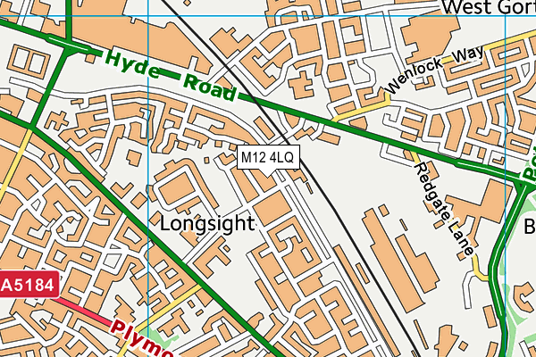 M12 4LQ map - OS VectorMap District (Ordnance Survey) M12 4LQ map - OS VectorMap District (Ordnance Survey)