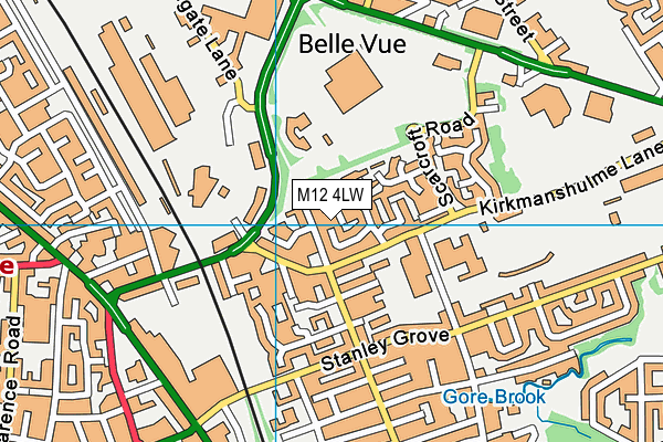 M12 4LW map - OS VectorMap District (Ordnance Survey) M12 4LW map - OS VectorMap District (Ordnance Survey)