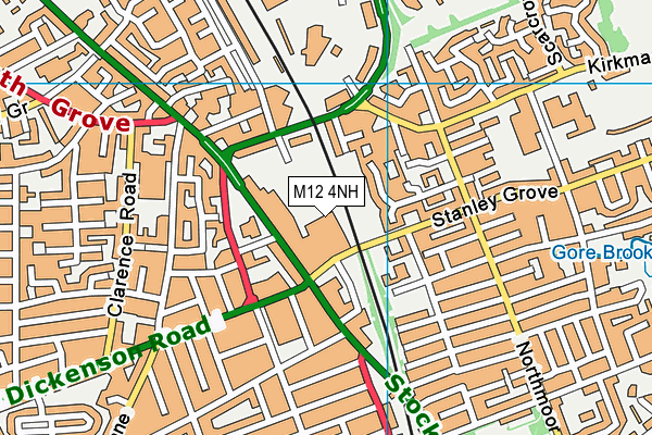 M12 4NH map - OS VectorMap District (Ordnance Survey) M12 4NH map - OS VectorMap District (Ordnance Survey)