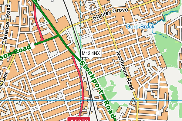 M12 4NX map - OS VectorMap District (Ordnance Survey) M12 4NX map - OS VectorMap District (Ordnance Survey)