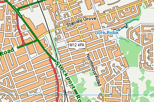 M12 4PA map - OS VectorMap District (Ordnance Survey) M12 4PA map - OS VectorMap District (Ordnance Survey)