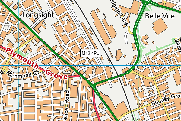 M12 4PU map - OS VectorMap District (Ordnance Survey) M12 4PU map - OS VectorMap District (Ordnance Survey)