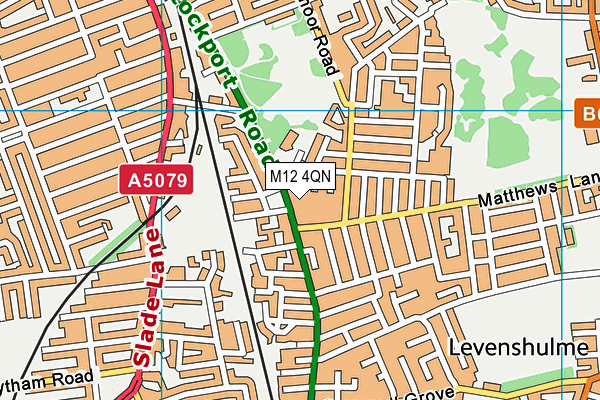 M12 4QN map - OS VectorMap District (Ordnance Survey) M12 4QN map - OS VectorMap District (Ordnance Survey)