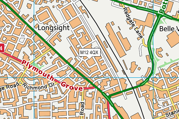 M12 4QX map - OS VectorMap District (Ordnance Survey) M12 4QX map - OS VectorMap District (Ordnance Survey)
