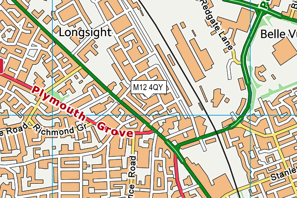 M12 4QY map - OS VectorMap District (Ordnance Survey) M12 4QY map - OS VectorMap District (Ordnance Survey)