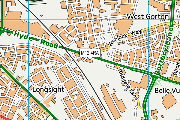M12 4RA map - OS VectorMap District (Ordnance Survey) M12 4RA map - OS VectorMap District (Ordnance Survey)