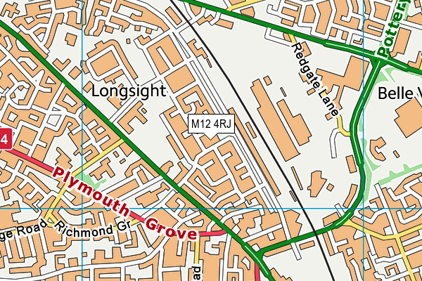 M12 4RJ map - OS VectorMap District (Ordnance Survey) M12 4RJ map - OS VectorMap District (Ordnance Survey)