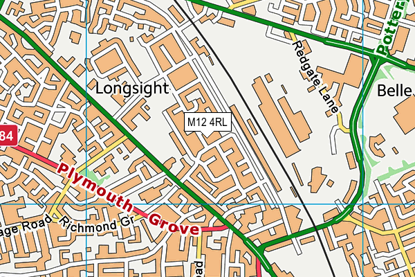 M12 4RL map - OS VectorMap District (Ordnance Survey) M12 4RL map - OS VectorMap District (Ordnance Survey)