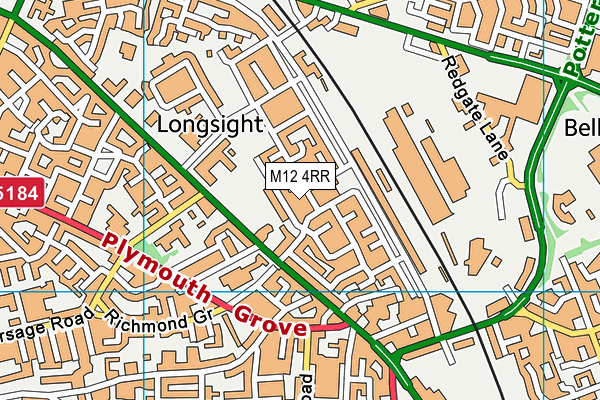 M12 4RR map - OS VectorMap District (Ordnance Survey) M12 4RR map - OS VectorMap District (Ordnance Survey)