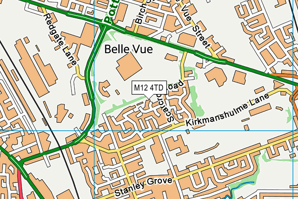 M12 4TD map - OS VectorMap District (Ordnance Survey) M12 4TD map - OS VectorMap District (Ordnance Survey)