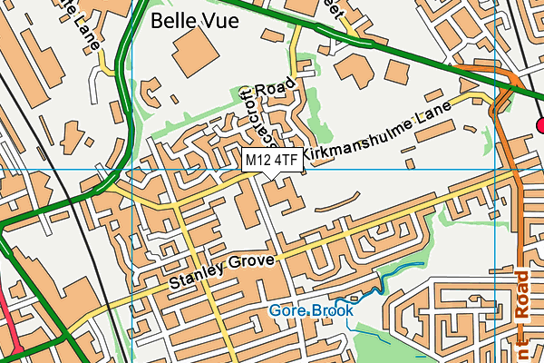 M12 4TF map - OS VectorMap District (Ordnance Survey) M12 4TF map - OS VectorMap District (Ordnance Survey)