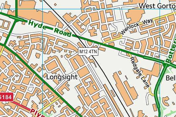 M12 4TN map - OS VectorMap District (Ordnance Survey) M12 4TN map - OS VectorMap District (Ordnance Survey)