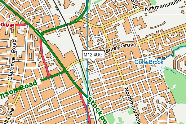 M12 4UG map - OS VectorMap District (Ordnance Survey) M12 4UG map - OS VectorMap District (Ordnance Survey)