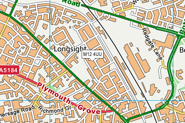 M12 4UU map - OS VectorMap District (Ordnance Survey) M12 4UU map - OS VectorMap District (Ordnance Survey)