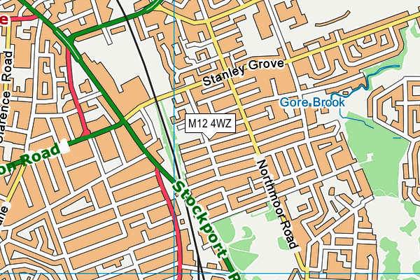 M12 4WZ map - OS VectorMap District (Ordnance Survey) M12 4WZ map - OS VectorMap District (Ordnance Survey)