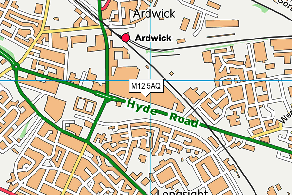 M12 5AQ map - OS VectorMap District (Ordnance Survey) M12 5AQ map - OS VectorMap District (Ordnance Survey)
