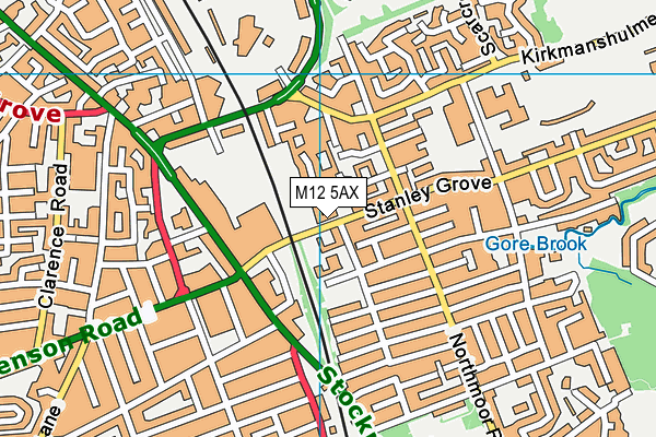 M12 5AX map - OS VectorMap District (Ordnance Survey) M12 5AX map - OS VectorMap District (Ordnance Survey)