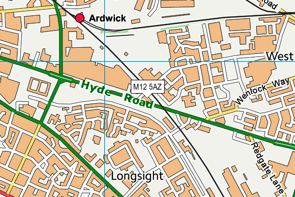 M12 5AZ map - OS VectorMap District (Ordnance Survey) M12 5AZ map - OS VectorMap District (Ordnance Survey)