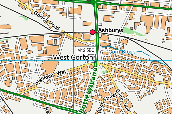 M12 5BQ map - OS VectorMap District (Ordnance Survey) M12 5BQ map - OS VectorMap District (Ordnance Survey)
