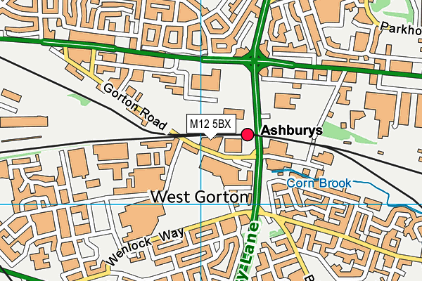 M12 5BX map - OS VectorMap District (Ordnance Survey) M12 5BX map - OS VectorMap District (Ordnance Survey)