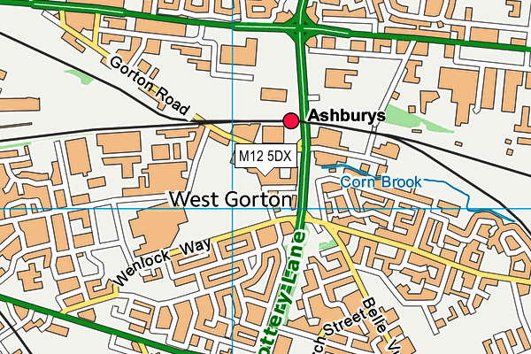 M12 5DX map - OS VectorMap District (Ordnance Survey) M12 5DX map - OS VectorMap District (Ordnance Survey)