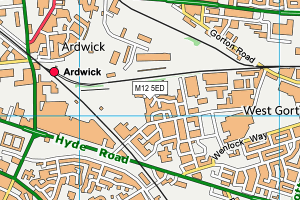 M12 5ED map - OS VectorMap District (Ordnance Survey) M12 5ED map - OS VectorMap District (Ordnance Survey)