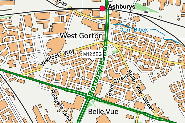 M12 5EG map - OS VectorMap District (Ordnance Survey) M12 5EG map - OS VectorMap District (Ordnance Survey)