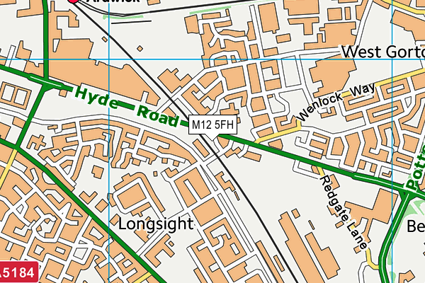 M12 5FH map - OS VectorMap District (Ordnance Survey) M12 5FH map - OS VectorMap District (Ordnance Survey)