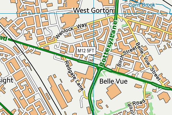 M12 5FT map - OS VectorMap District (Ordnance Survey) M12 5FT map - OS VectorMap District (Ordnance Survey)