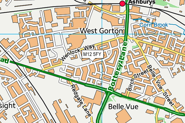M12 5FY map - OS VectorMap District (Ordnance Survey) M12 5FY map - OS VectorMap District (Ordnance Survey)
