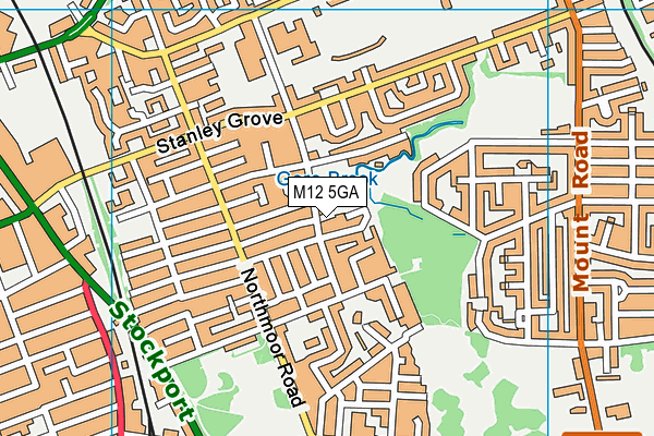 M12 5GA map - OS VectorMap District (Ordnance Survey) M12 5GA map - OS VectorMap District (Ordnance Survey)