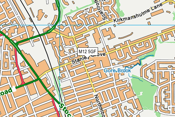 M12 5GF map - OS VectorMap District (Ordnance Survey) M12 5GF map - OS VectorMap District (Ordnance Survey)