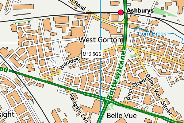 M12 5GS map - OS VectorMap District (Ordnance Survey) M12 5GS map - OS VectorMap District (Ordnance Survey)