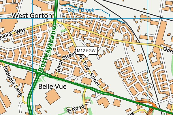 M12 5GW map - OS VectorMap District (Ordnance Survey) M12 5GW map - OS VectorMap District (Ordnance Survey)