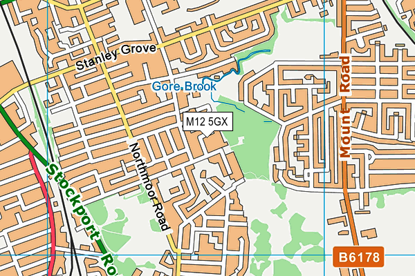 M12 5GX map - OS VectorMap District (Ordnance Survey) M12 5GX map - OS VectorMap District (Ordnance Survey)