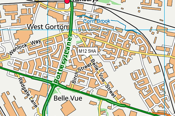 M12 5HA map - OS VectorMap District (Ordnance Survey) M12 5HA map - OS VectorMap District (Ordnance Survey)