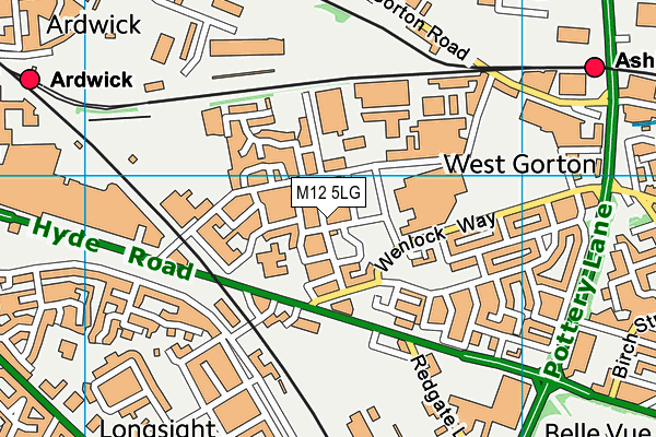 M12 5LG map - OS VectorMap District (Ordnance Survey) M12 5LG map - OS VectorMap District (Ordnance Survey)
